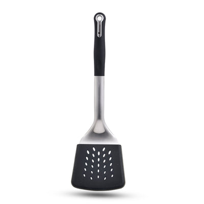 Master Pro Stainless Steel 34.3 cm Slotted Turner with Nylon Handle