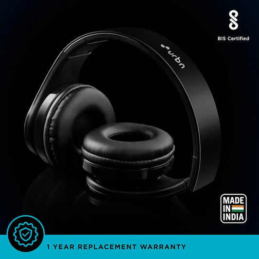 URBN Thump 300 Wireless Bluetooth On Ear Headphone with in-Built Mic, Upto 16 Hours Playback, HD Sound, Deep Bass, FM Radio, Intergrated Controls