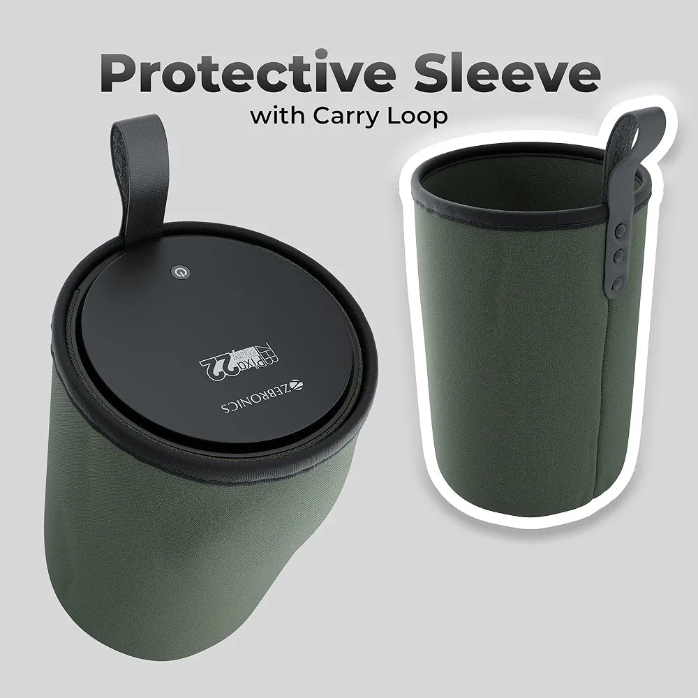 ZEBRONICS PIXAPLAY 22, Smart Projector, 3400 Lumens, 4K Support, 160 Inch Screen Size, Supports Bluetooth, HDMI, USB, WiFi, 720p Native, Powerful Speaker, Electronic Focus, APP Support, Miracast