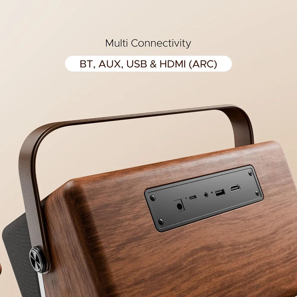 boAt Stone Majestic Bluetooth Speaker w/ 90W Signature Sound, 6 Hours Playtime, Dual Full Range Drivers + Built-in Subwoofer, Dual EQ Modes: Movies & Music