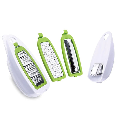Renberg Green Concept – Slicer and Grater Stainless Steel and Plastic Green 14.3x6.5x5.0 cm