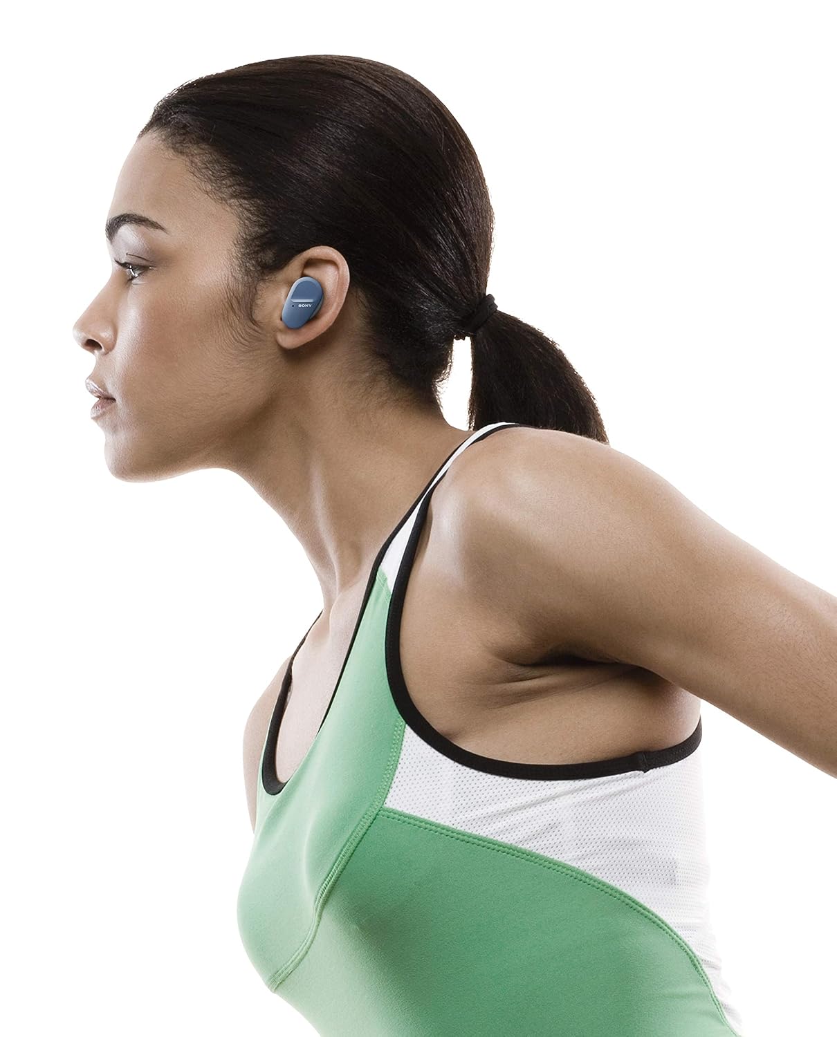 SONY WF-SP800N With 26 Hours Battery Life Active noise cancellation enabled Bluetooth Headset (Blue, True Wireless)