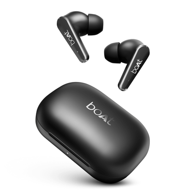 boAt Airdopes 280 ANC | Wireless Earbuds with ANC up to 32dB, Quad Mics ENxโข Tech, 60 Hours Playback