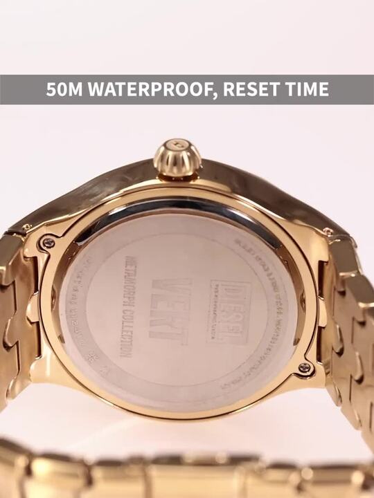 Men Stainless Steel Textured Straps Analogue Watch DZ2186