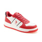 Men Reggie Red Retro Court Sneakers