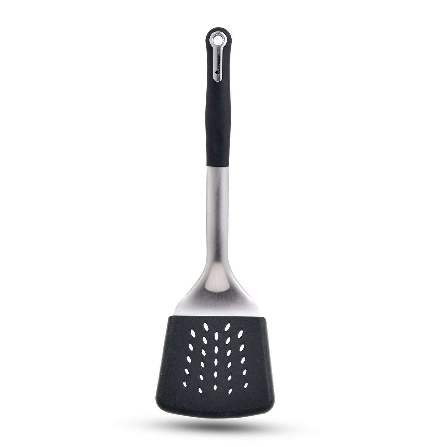 Master Pro Stainless Steel 34.3 cm Slotted Turner with Nylon Handle