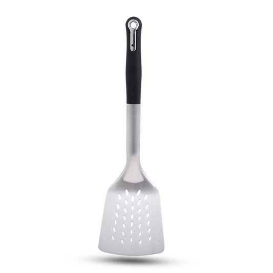 Master Pro Stainless Steel 33.6 cm Slotted Turner with Nylon Handle
