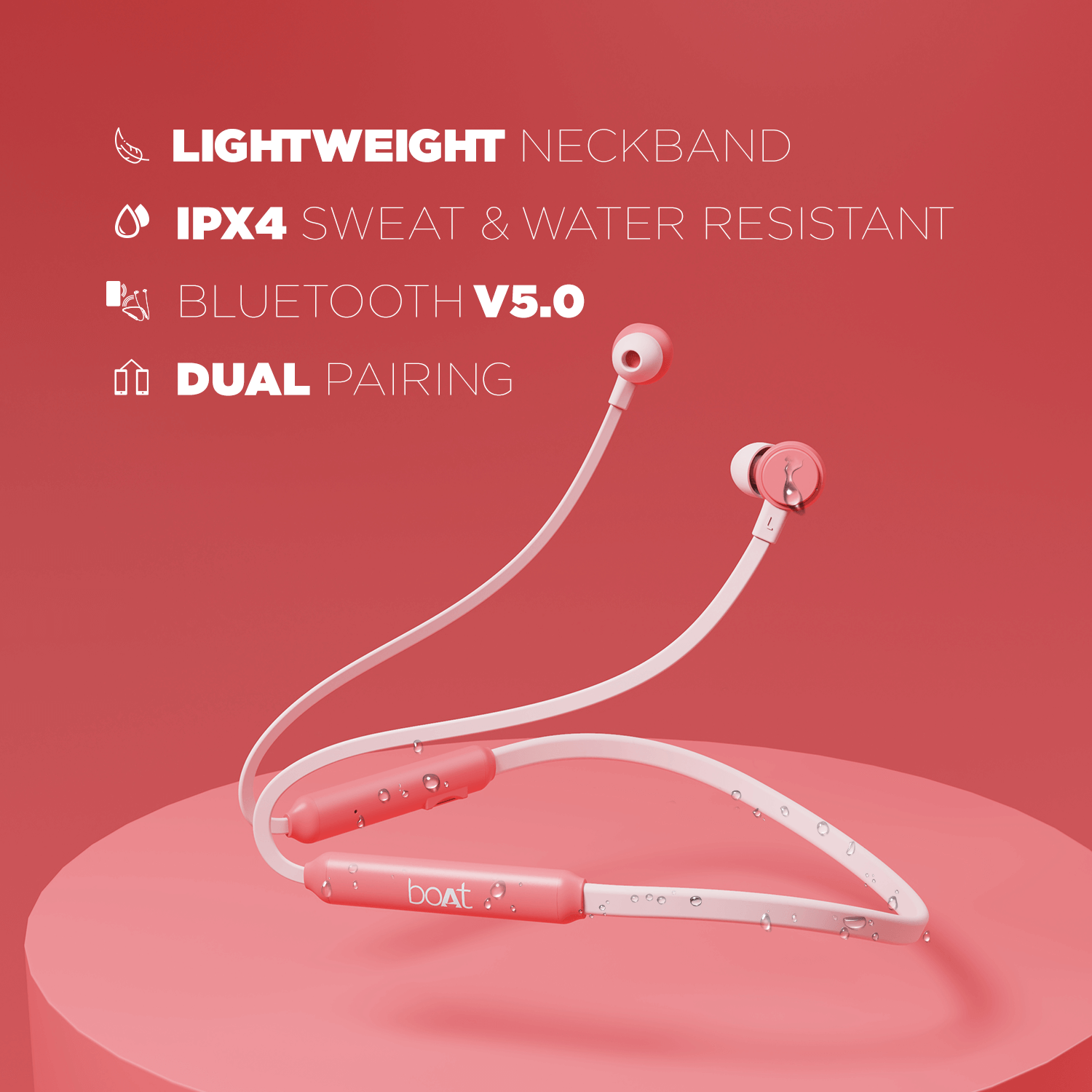 boAt Rockerz 103 Pro | Wireless Earphones with 10 mm Drivers, Single Press Voice Assistant, Up To 20 Hours Uninterrupted, ENx™ Technology