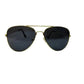 Shri shyam ji traders Classic Sunglasses, Gold Frame with Dark Lenses, Metal Frame 