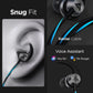 GOBOULT BassBuds X1 BA-RD-X1 Wired Earphone with Mic (In Ear, Blue)