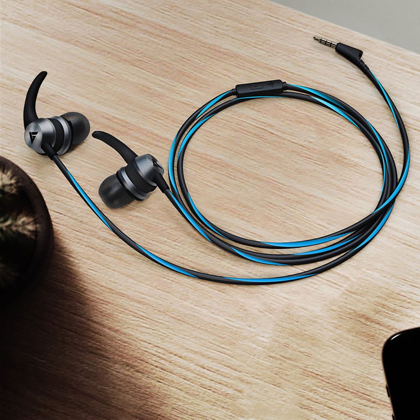 GOBOULT BassBuds X1 BA-RD-X1 Wired Earphone with Mic (In Ear, Blue)