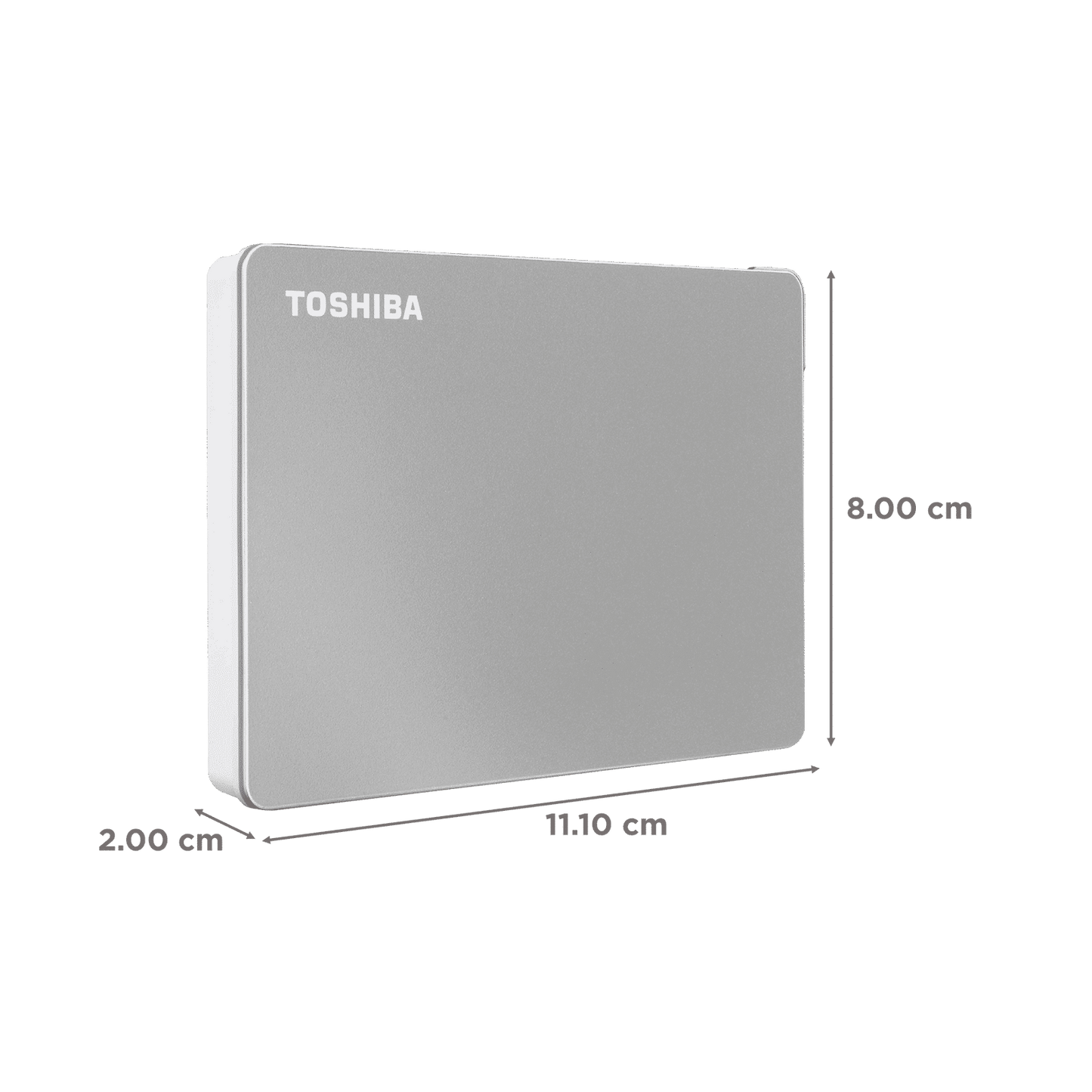 TOSHIBA Canvio Flex 4TB USB 3.0/USB 2.0 Hard Disk Drive (Cross-Device Compatibility, HDTX140ASCCA, Silver)