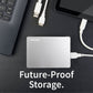TOSHIBA Canvio Flex 4TB USB 3.0/USB 2.0 Hard Disk Drive (Cross-Device Compatibility, HDTX140ASCCA, Silver)