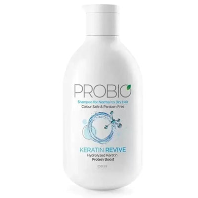 God.Rej Probio Keratin Revive Shampoo 250ml Normal to Dry hair, Hydrolyzed Keratin, Color Safe and Paraben-Free