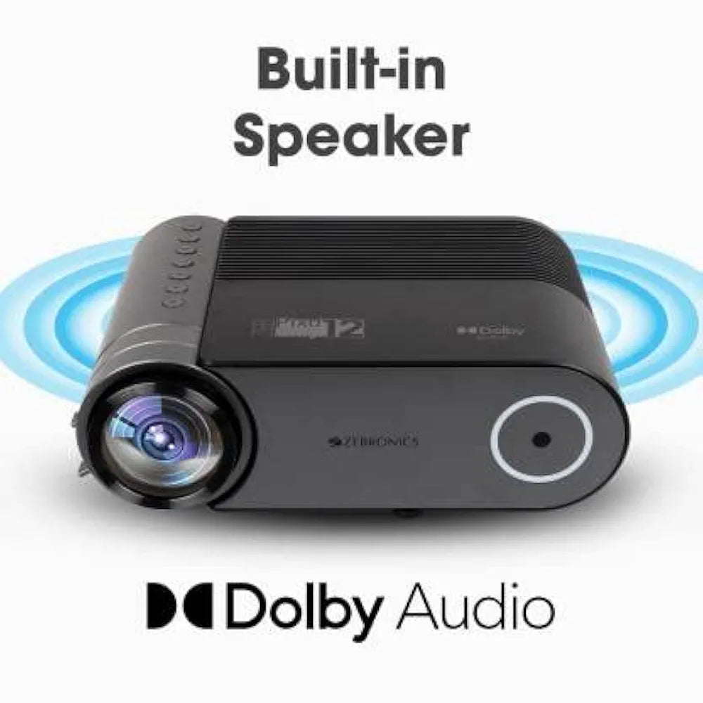  ZEBRONICS Zeb-Pixa Play 12 with Dolby Audio Support & 720p HD  Projector 