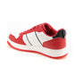 Men Reggie Red Retro Court Sneakers
