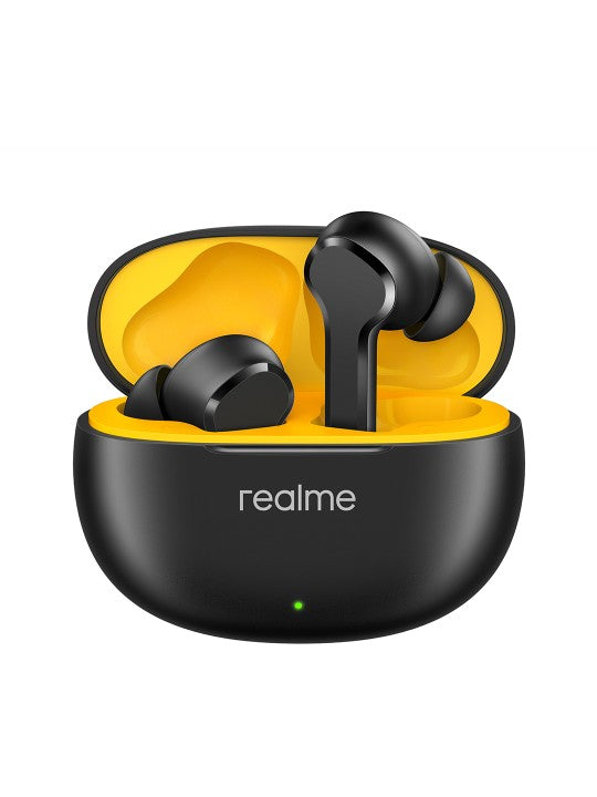 Realme Buds T110 Fast Charging Earbuds with 38H Playtime & AI ENC for Calls - Black