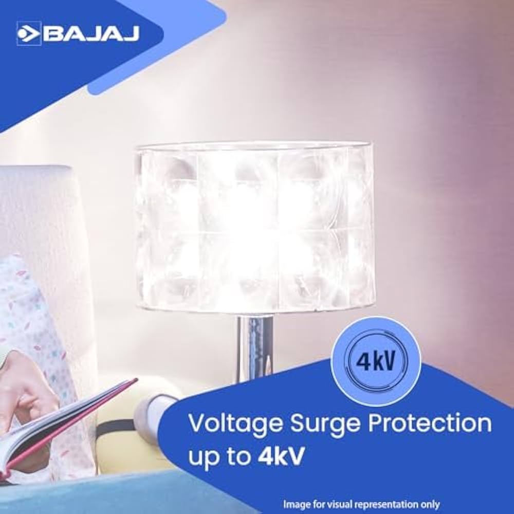 Bajaj Ivora Hb Led Lamp 9W Cdl Cool Daylight B22D|Energy Efficient|Environment Friendly|Ir,Uv Free|3.5 Kv Surge Protection|Led Bulb For Home||1 Yr Warranty