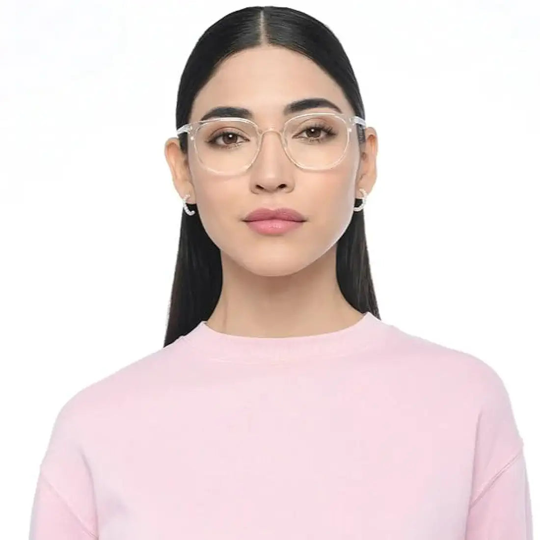 LENSKART BLU | Zero Power Cut Computer Glasses | Anti Glare, Lightweight & Blocks Harmful Rays | UV Protection Specs | Full Rim Round | For Men & Women | Large | LB E16226