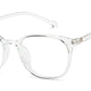 LENSKART BLU | Zero Power Cut Computer Glasses | Anti Glare, Lightweight & Blocks Harmful Rays | UV Protection Specs | Full Rim Round | For Men & Women | Large | LB E16226