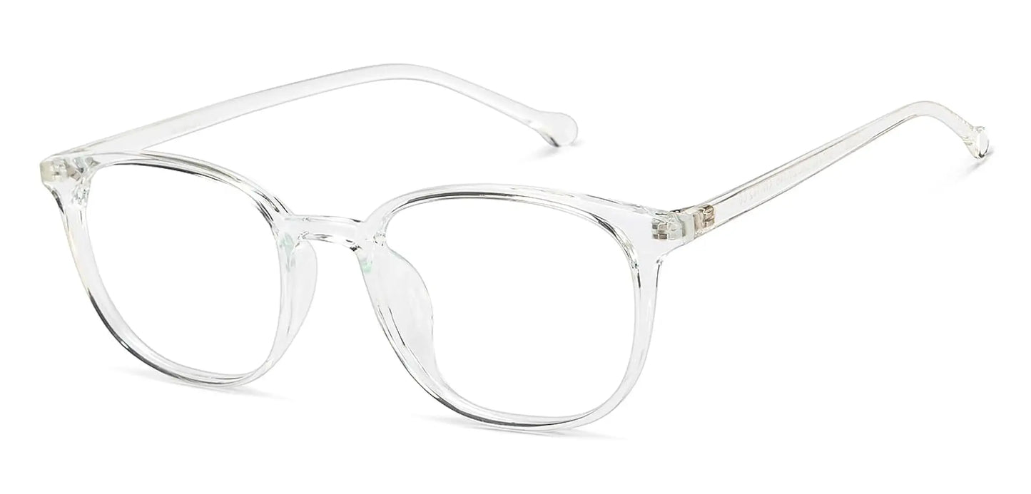 LENSKART BLU | Zero Power Cut Computer Glasses | Anti Glare, Lightweight & Blocks Harmful Rays | UV Protection Specs | Full Rim Round | For Men & Women | Large | LB E16226