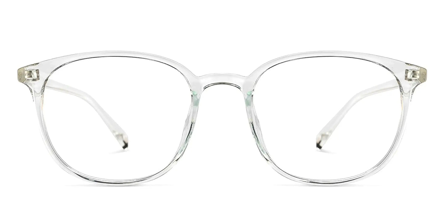 LENSKART BLU | Zero Power Cut Computer Glasses | Anti Glare, Lightweight & Blocks Harmful Rays | UV Protection Specs | Full Rim Round | For Men & Women | Large | LB E16226