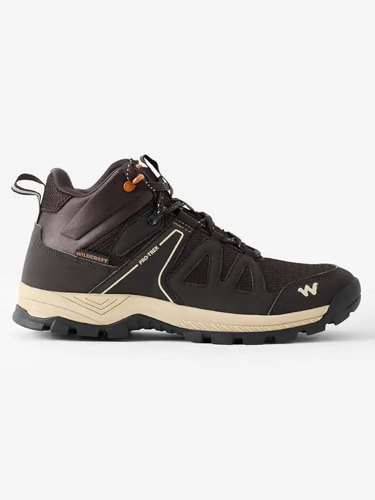 Wildcraft Water Repellent Trekking Shoes for Men | Hiking Shoes for Men for Outdoor | High Ankle Shoes | Anti Skid Boot | High Neck | EVA Insole | Black