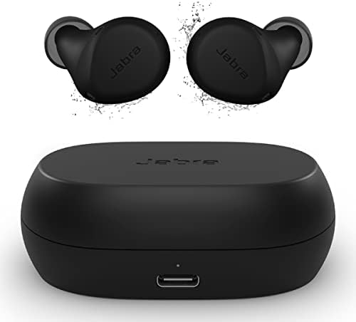 Jabra Elite 7 Active in-Ear Bluetooth Earbuds - True Wireless Sports Ear Buds with Jabra ShakeGrip for The Ultimate Active fit and Adjustable Active Noise Cancellation - Black