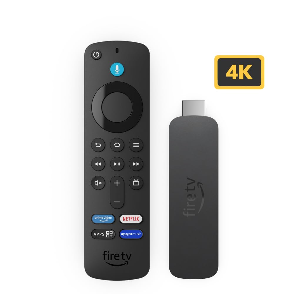Amazon Fire TV Stick 4K | Alexa Voice Search, Cinematic 4K streaming