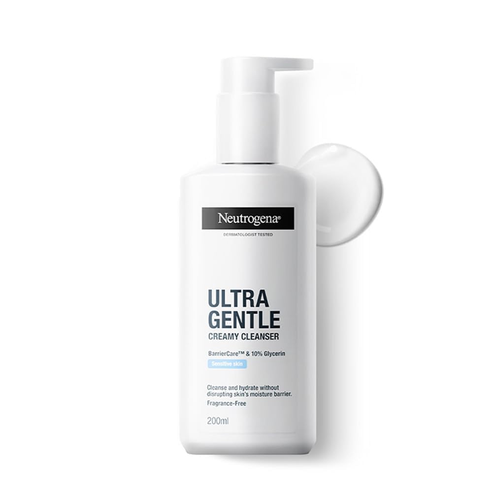Neutrogena Ultra Gentle Creamy Cleanser | Face Wash for Sensitive Skin for Men & Women