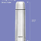 Milton Flip Lid 1000 Thermosteel Water Bottle 1 LTR, 24 Hr Hot and Cold I Leak Proof Lid, ISI Certified I Vacuum Insulated I for Office, Gym, School I Silver