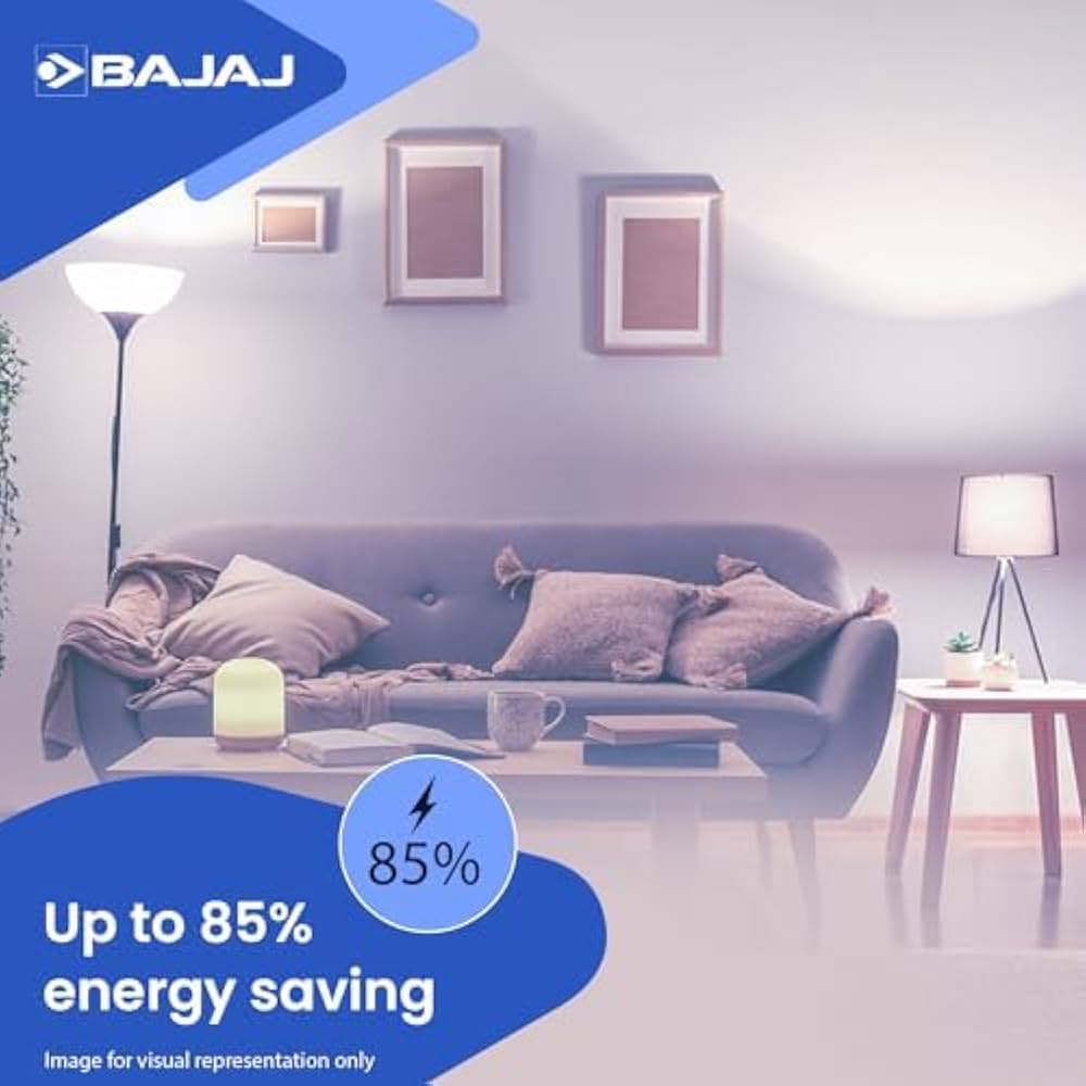 Bajaj Ivora Hb Led Lamp 9W Cdl Cool Daylight B22D|Energy Efficient|Environment Friendly|Ir,Uv Free|3.5 Kv Surge Protection|Led Bulb For Home||1 Yr Warranty