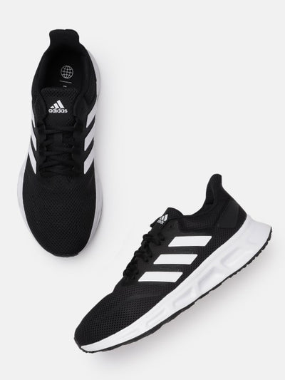 ADIDAS Unisex Black & White Woven Design Show The Way 2.0 Running Shoes