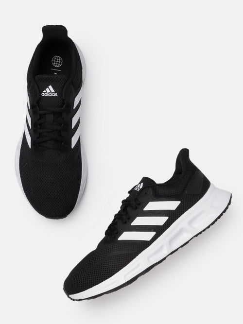 ADIDAS Unisex Black & White Woven Design Show The Way 2.0 Running Shoes