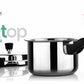 Litex Triply Stainless Steel Pressure Cooker | Induction Compatible | Outer Lid with Safety Lock | Stay-Cool Handles