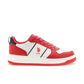 Men Reggie Red Retro Court Sneakers
