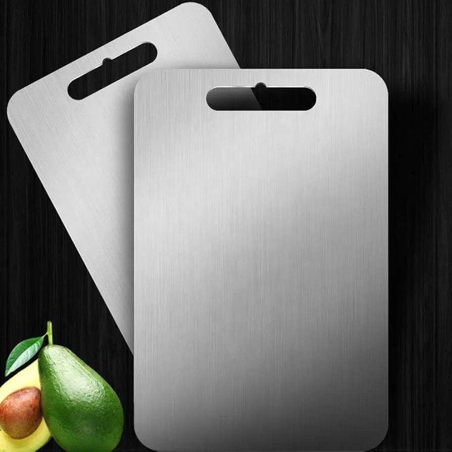 Chefdeck Stainless Steel Multipurpose Chopping and Cutting Board for Kitchen, Vegetables & Meat Cutting, Fruit Cutter, Heavy Durable Easy to Clean Chopping and Cutting Board