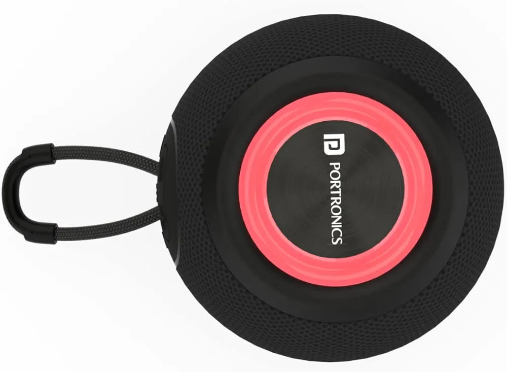 Portronics Resound 5W Bluetooth 5.3 Wireless Speaker with FM Radio, TWS Function, Multicolor LED Lights, 6-8 Hrs Playtime