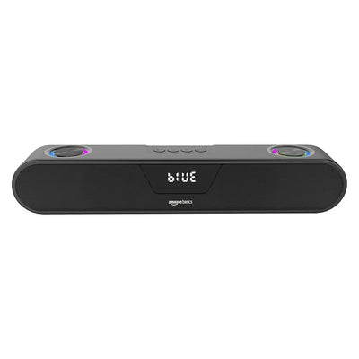 amazon basics 20W Bluetooth Soundbar Speaker with 2000mah Battery, BT v5.1, Aux, USB Port, LED Display and RGB Party Lights