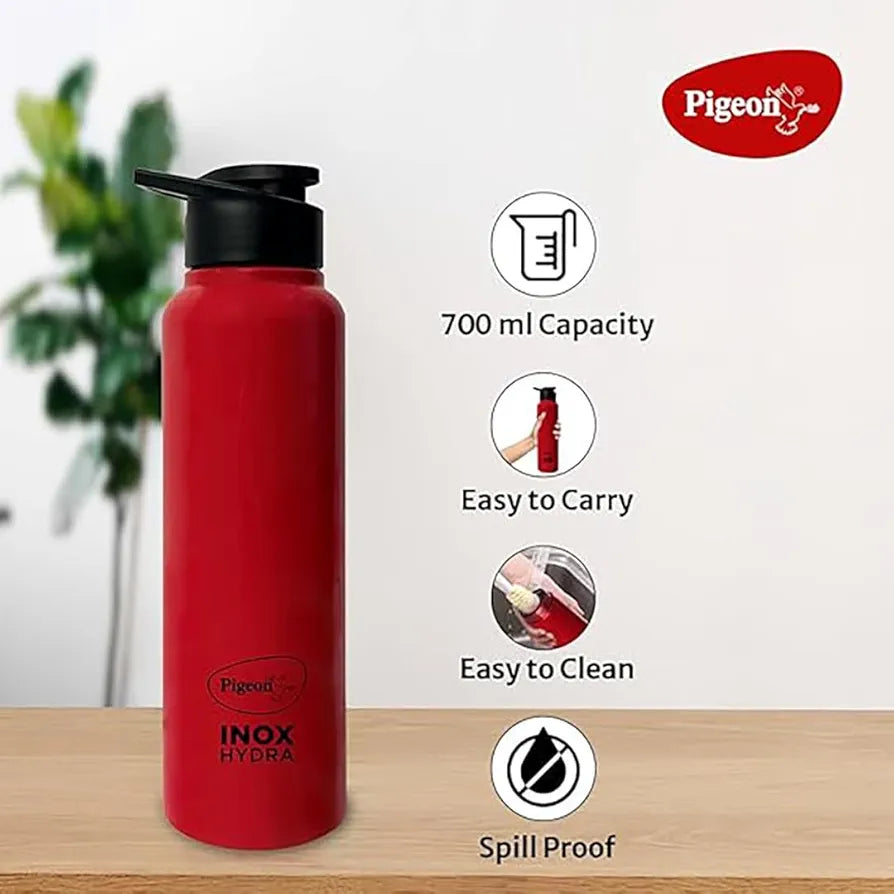 Pigeon 1.5 litre Hot Kettle and Stainless Steel Water Bottle Combo used for boiling Water, Making Tea and Coffee, Instant Noodles, Soup with Auto Shut- off Feature
