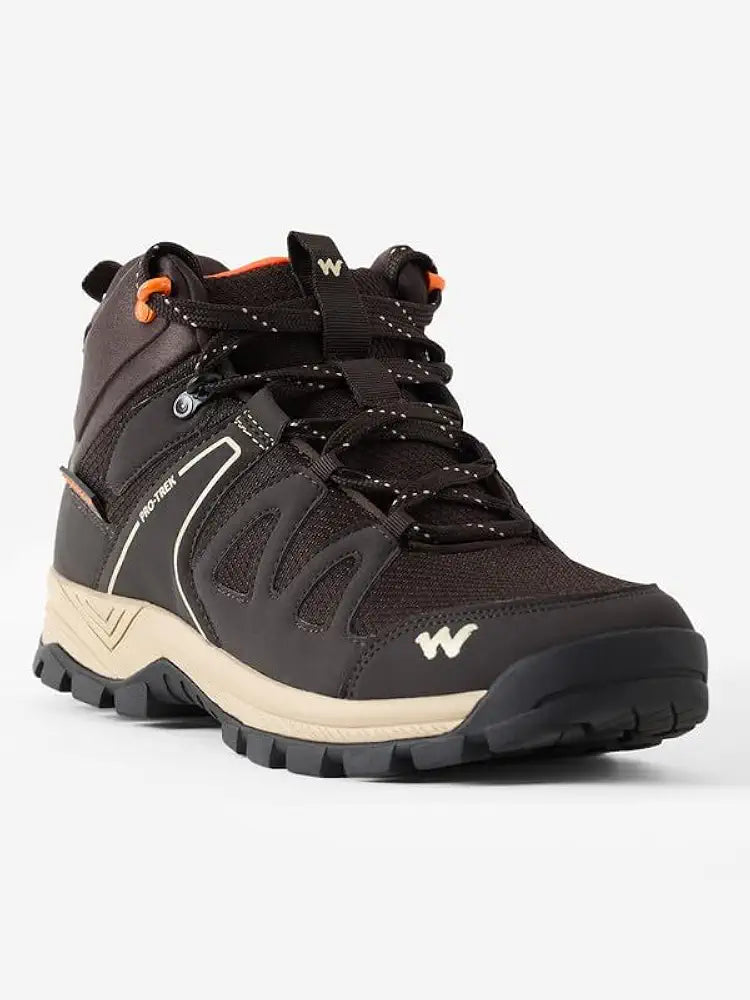 Wildcraft Water Repellent Trekking Shoes for Men | Hiking Shoes for Men for Outdoor | High Ankle Shoes | Anti Skid Boot | High Neck | EVA Insole | Black