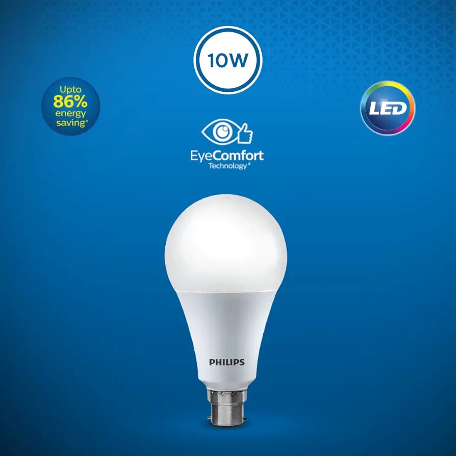 PHILIPS Ace Saver 10W B22 LED Bulb,900lm, Cool Day Light, Pack of 1