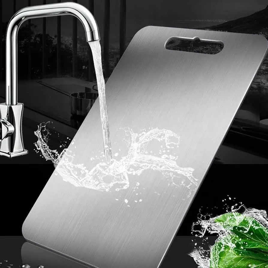 Chefdeck Stainless Steel Multipurpose Chopping and Cutting Board for Kitchen, Vegetables & Meat Cutting, Fruit Cutter, Heavy Durable Easy to Clean Chopping and Cutting Board