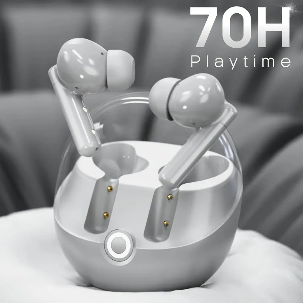 Leaf Buds X514 True Wireless ANC in Ear Earbuds with AI Sound App,Active Noise Cancellation,Transparency Mode,70H Playtime,Quad Mic Enc,40Ms Low Latency,13Mm Driver, Ipx5, Bluetooth V5.4