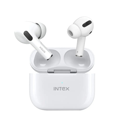 Intex Air Studs Alpha Bluetooth Truly Wireless in Ear with Up to 18H Playtime, IPX5 Extremely Loud Sound, Water Resistant, ASAP Wireless Charge, Premium Look with Super Glossy Finish 