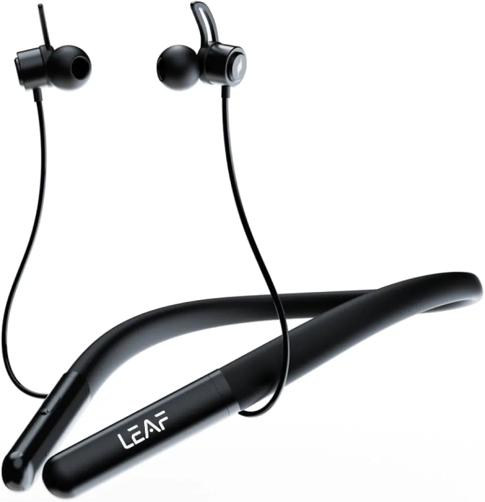 Leaf Rush X342 in Ear Neckband with Ai Sound App, 28H Playtime, Silicon Neckline, 3 Eq Modes , Fast Charging , 10Mm Driver, Ipx4, Bluetooth V5.3 