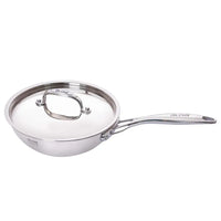 Alda Tri-Ply Stainless Steel Wok Pan 22 Cm with Lid 