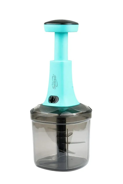 SENSO BIGBOSS PUSH CHOPPER/Senso Easy to use Hand Push Fruits and Vegetable Push Chopper for Kitchen,Stainless Steel Blades, Unbreakable Food-Grade Plastic, Anti-Slip Base 