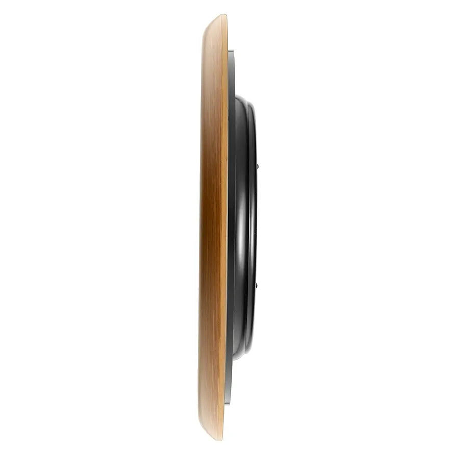 Titan Contemporary Brown Analog Wall Clock with Silent Sweep Technology - 42 Cm X 42 Cm ,Plastic