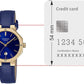 Casio Women Leather Analog Blue Dial Watch-She-4543Gl-2Audf, Band Color-Blue